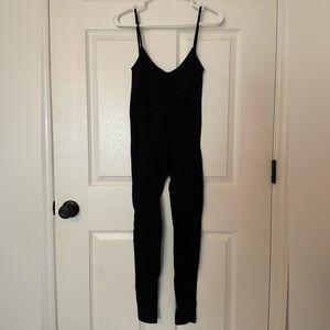 FP intimately body suit. Black. Ribbed. Worn once. Like new.